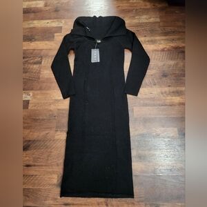 NWT Women's SWNY Elegent Black Knit Dress Size S